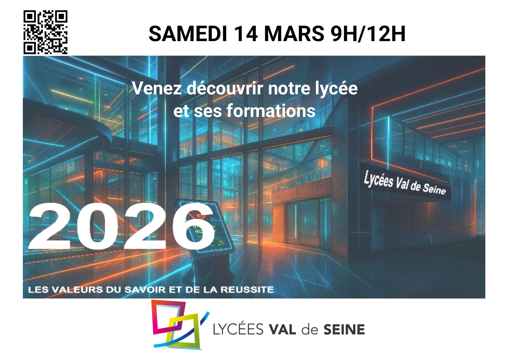 PORTES OUVERTES SAMEDI 14 MARS 9H/12H